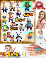 Duży Zestaw Mega Tatuaży zmywalnych - Stumble Guys