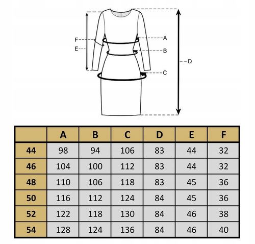 Tunika damska elegancka bluzka 3/4 rękaw POLSKI PRODUCENT duże na Arena.pl