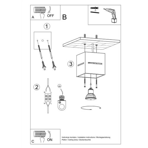 Plafon LOBO czarny na Arena.pl