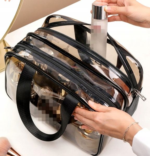 Torba Do Samolotu Ryanair Kosmetyczka 2 Zamki Pcv zdjęcie 6