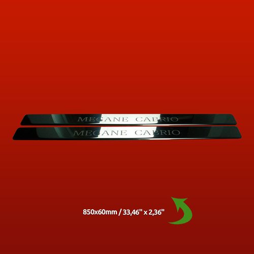 Listwa progowa RENAULT MEGANE MK2 CABRIO Stal nierdzewna 304 połysk 2szt na Arena.pl