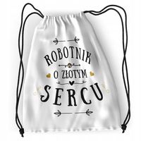 Plecak Sportowy Szkolny Robotnika Worek Torba Z Nadrukiem Ze Zdjęciem