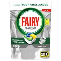 Fairy Platinum All In One Kapsułki do zmywarki Cytryna 51 szt.
