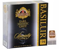 Basilur EARL GREY herbata czarna BERGAMOTKA - 100 torebek