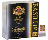 Basilur EARL GREY herbata czarna BERGAMOTKA - 100 torebek