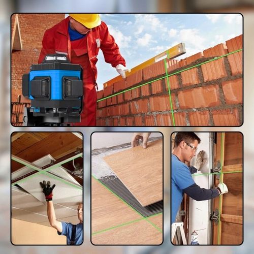 POZIOMNICA LASEROWA POZIOMICA 4D 16 LINII KRZYŻOWA 360 LASER STOJAK na Arena.pl