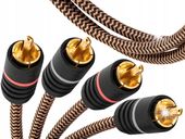 KABEL 2 RCA - 2x RCA INTERKONEKT AUDIO PROSON ARCTIC SERIES RCA CABLE 0,75m