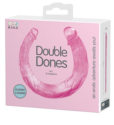 Długie podwójne żelowe dildo na Arena.pl