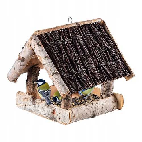 KARMNIK DLA PTAKÓW DUŻY XXL DOMEK DREWNIANY WISZĄCY BUDKA OZDOBA DO na Arena.pl