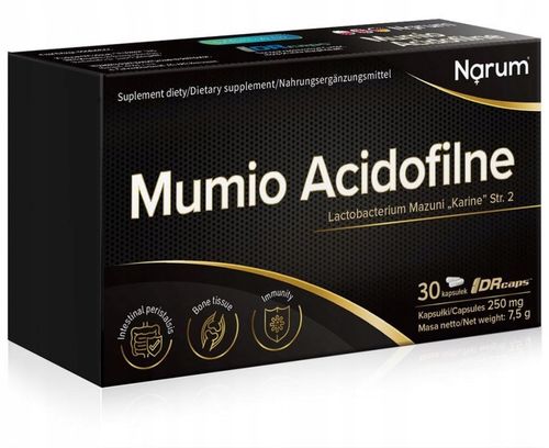 NARUM Mumio Acidofilne 250 mg 30 kapsułek Probiotyk Narine na Arena.pl