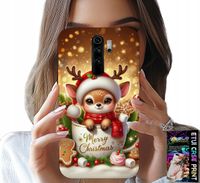 ETUI DO XIAOMI REDMI 9 - RENIFEREK SŁODKI RENIFER ŚWIĄTECZNE WZÓR