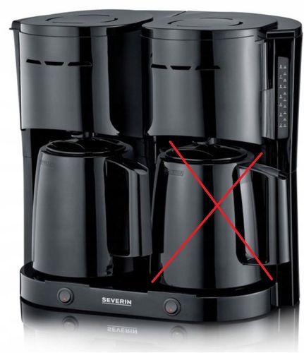 Severin KA 9315 Ekspres przelewowy Podwójny 1,25 l czarny na Arena.pl