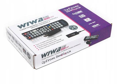 Tuner DVB-T2 Wiwa Mini dekoder tv naziemnej H.265 na Arena.pl