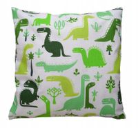 Poszewka poduszka bawełna dinozaury