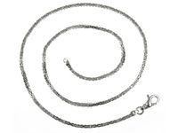 ELEGANCKI SREBRNY ŁAŃCUSZEK ŁAŃCUCH KRÓLEWSKI BIZANTYJSKI 2MM 60CM SREBRO