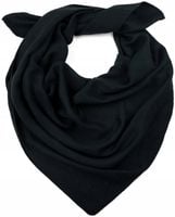 Elegancka chusta Black Simplicity - modna, uniwersalna, klasyk Czarny