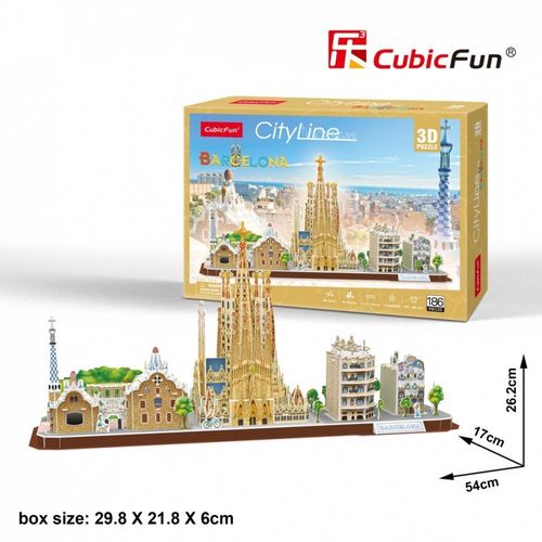 Puzzle 3D City Line Barcelona na Arena.pl