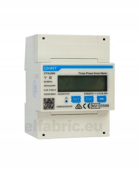 Chint DTSU666 Modbus MID licznik dwukierunkowy 3F zdjęcie 8