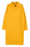 SUKIENKA DZIANINA Z GOLFEM musztarda uni