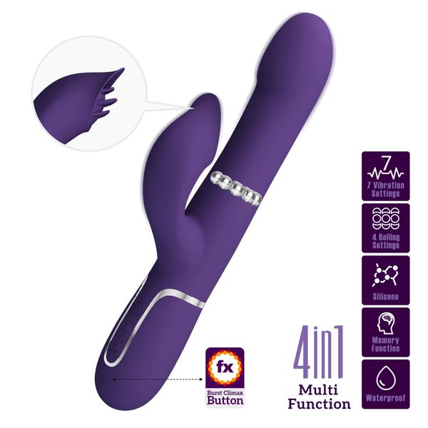 Pretty Love - Falin Dark Purple, 7 Vibration Functions 4 Rolling Functions zdjęcie 2
