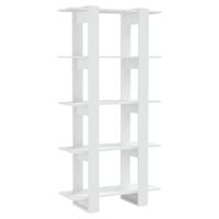Regał na książki/przegroda, biały, 80x30x160 cm