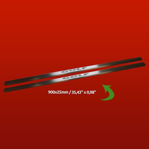 Listwa progowa VOLKSWAGEN GOLF MK5 Stal nierdzewna 304 mat 2szt na Arena.pl