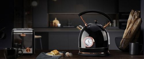 CZAJNIK ELEKTRYCZNY BEZPRZEWODOWY LED MODNY 1,8L 1500W INOX Z TERMOMETREM na Arena.pl