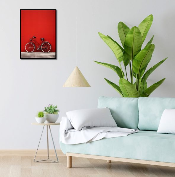 Plakat 40x55cm Czerwony Rower zdjęcie 4