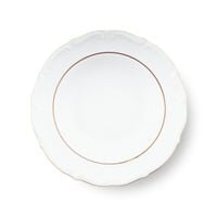 TALERZ DESEROWY CHODZIEŻ MARIA TERESA 17 CM B014 ZŁOTY PASEK