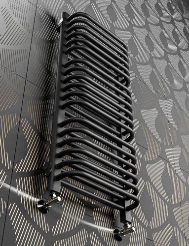 GRZEJNIK ŁAZIENKOWY OLD-SCHOOL 720x300 CZARNY MAT na Arena.pl