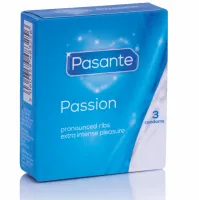 pasante ripped passion prezerwatywy z teksturą i wypustkami 3 sztuki