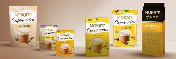 Napój Kawowy Kawa Cappuccino Irish Cream Vending Duże Opakowanie 1kg Mokate zdjęcie 2