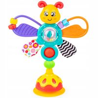 SENSORYCZNY MOTYLEK Z PRZYSSAWKĄ NA STOLIK, GRZECHOTKA