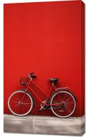 Obraz 60x100cm Czerwony Rower