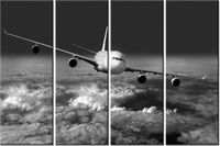 120CM 80 OBRAZ 4 ELEM NAD CHMURAMI ŚCIENNY