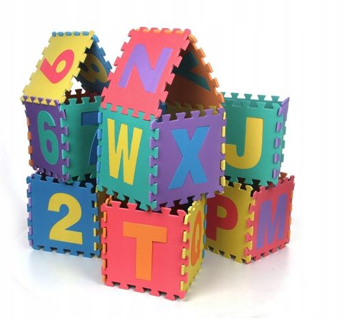 36el. Duże super puzzle piankowe plus torba 2709 na Arena.pl