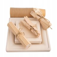 Talerzyki Kubeczki papierowe Jednorazowe Zestaw