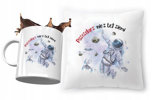 Dla Pszczelarza Zestaw Poduszka + Kubek Na Prezent Z Nadrukiem Ze Zdjęciem na Arena.pl