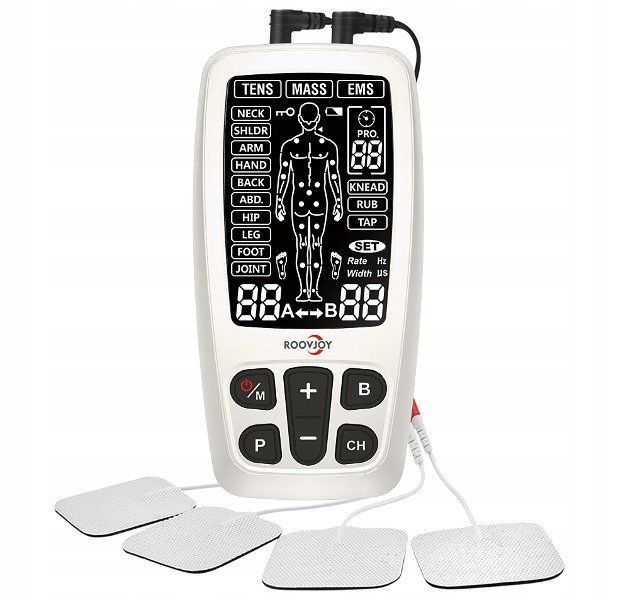 ELEKTROSTYMULATOR Mięśni RoovJoy TENS EMS MASS USB zdjęcie 1