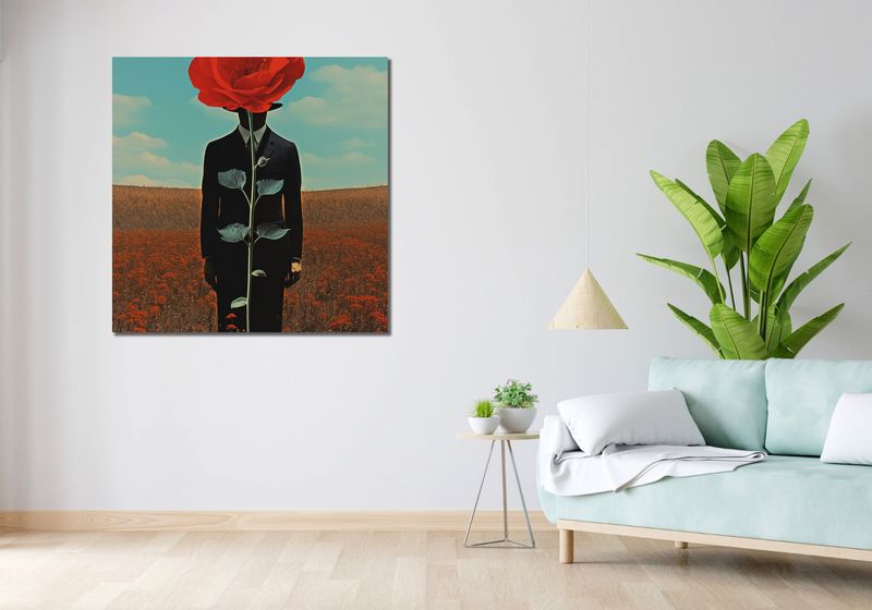 Obraz 100x100cm Obserwator zza Maku zdjęcie 2
