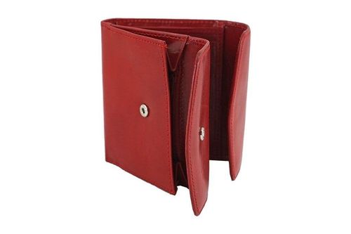 Barberini's portfel ze skóry naturalnej - Brązowy ciemny na Arena.pl