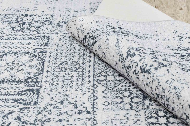 RUG/LU/ARLEN/ROSETTE/WHITE+BLACK/120x170 zdjęcie 11