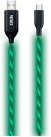 2 x Kabel 1m USB 2.0 USB-C typ C Yenkee ŚWIECĄCY LED do auta 100cm