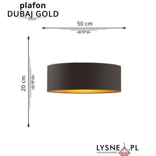 Plafon DUBAJ GOLD fi-50 cm na Arena.pl