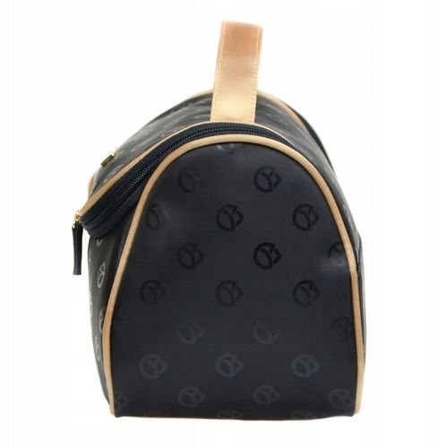 Kosmetyczka Damska Na Kosmetyki Średni Kuferek Podróżny Czarny NOBLE na Arena.pl