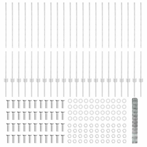 Ogrodzenie z słupkami Srebrny 1.2 x 50 m Stal na Arena.pl