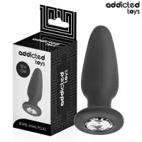 addicted toys korek anatomiczny z ozdobą m 10,4 cm silikonowy