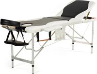 Stół, łóżko do masażu 3-segmentowe aluminiowe dwukolorowe BODYFIT 1038