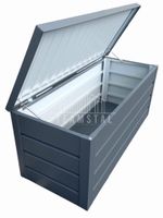 Skrzynia ogrodowa metalowa kufer 150x60x70cm antracyt TS610