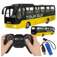 AUTOBUS TURYSTYCZNY ZDALNIE STEROWANY AUTOKAR R/C ŚWIATŁA LED GUMOWE OPONY